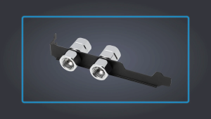Alphacool 推出双 G1/4″ 口 PCIe 挡板，方便连接机箱内外分体水组件
