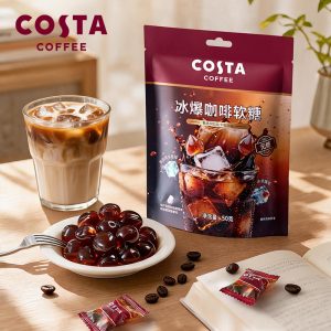 无糖零脂：COSTA 冰爆咖啡软糖 6.6 元 / 袋大差价（京东 19.9 元）