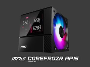 微星首款带屏风冷 MPG COREFROZR AP15 上市：三路数显，549 元