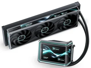 乔思伯推出 AIO 液冷 TX-360CG：冷头 6.67″ 曲面屏 + 风扇 11.2″ 长屏