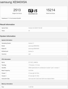 三星首款 Googlebook 跑分曝光：高通骁龙 X Elite 处理器 +16GB 内存