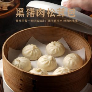 黑猪肉馅≥30%：茂徽松茸黑猪肉小笼包 19 元 42 只大促（配料简单）