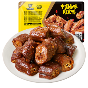 天凉来点辣鸭脖：周黑鸭 5.5 元 / 盒发车，卤鸭脖 20 元 / 斤远低线下小摊