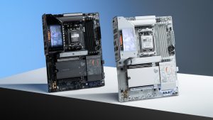 技嘉展示 B850 AORUS ELITE-P 主板：延续“雕妹”主题，黑色外观