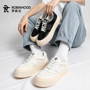 牛皮 / 网面任选，罗宾汉男女板鞋 / 小白鞋 / 老爹鞋 49.9 元清仓（多多 199.9 元）